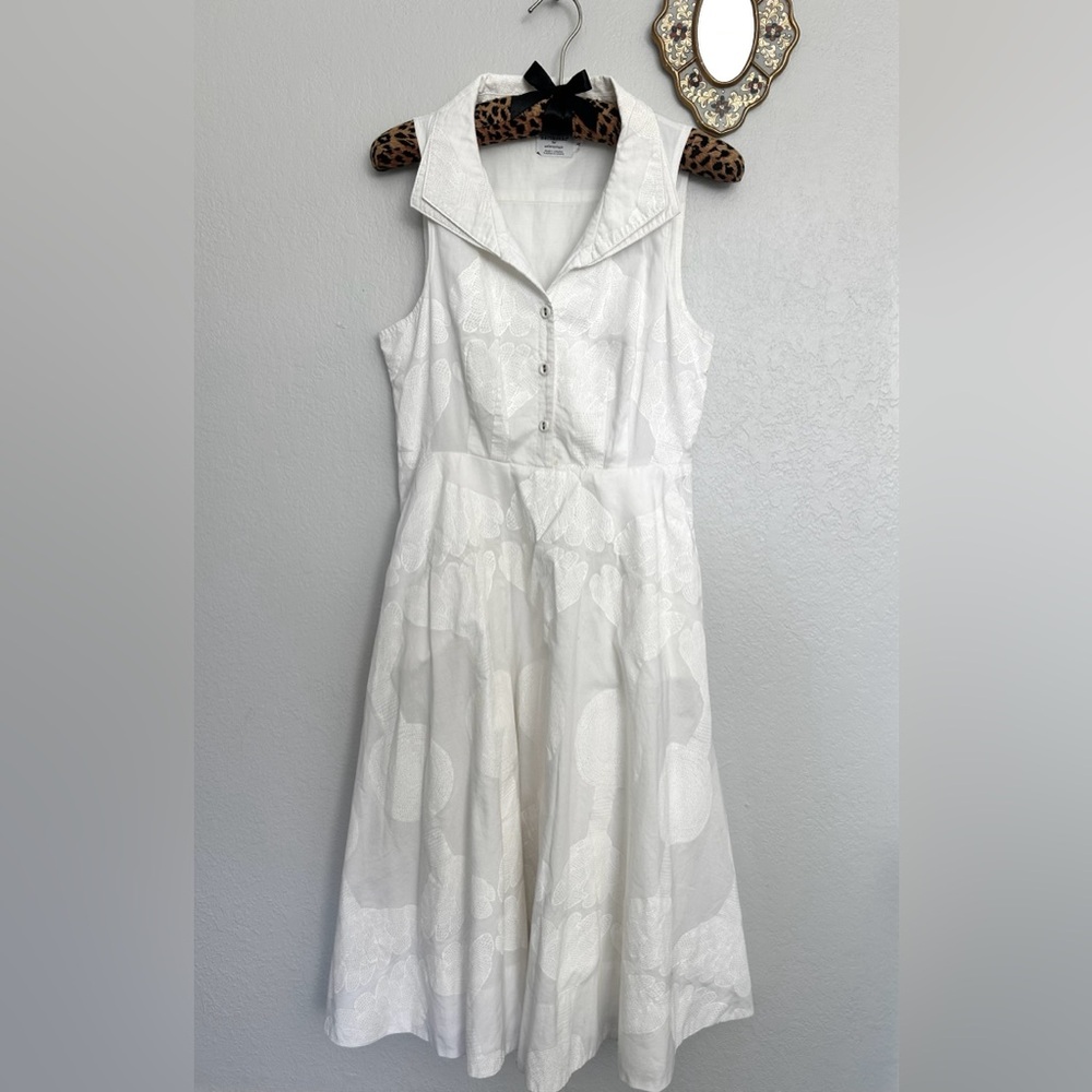 Marimekko For Anthropologie  White dress